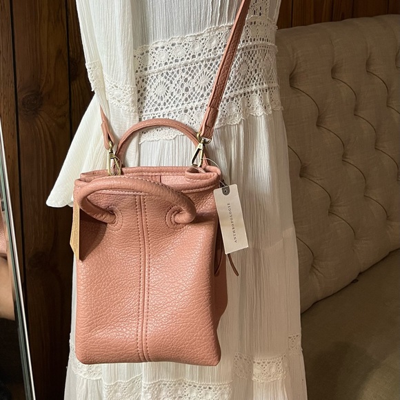 Anthropologie Bags Anthropologie Mini Loop Handle Bucket Bag Poshmark